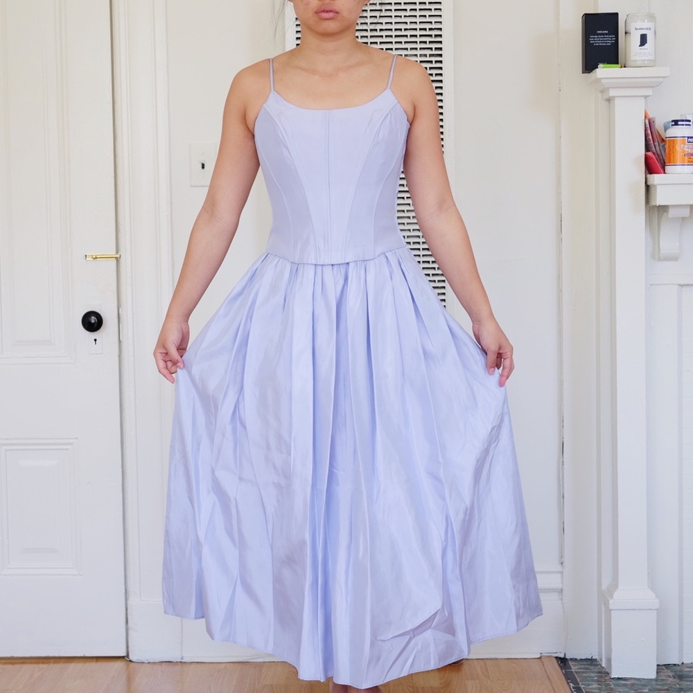 Vintage Gunne Sax Light Purple Evening Gown Dress
